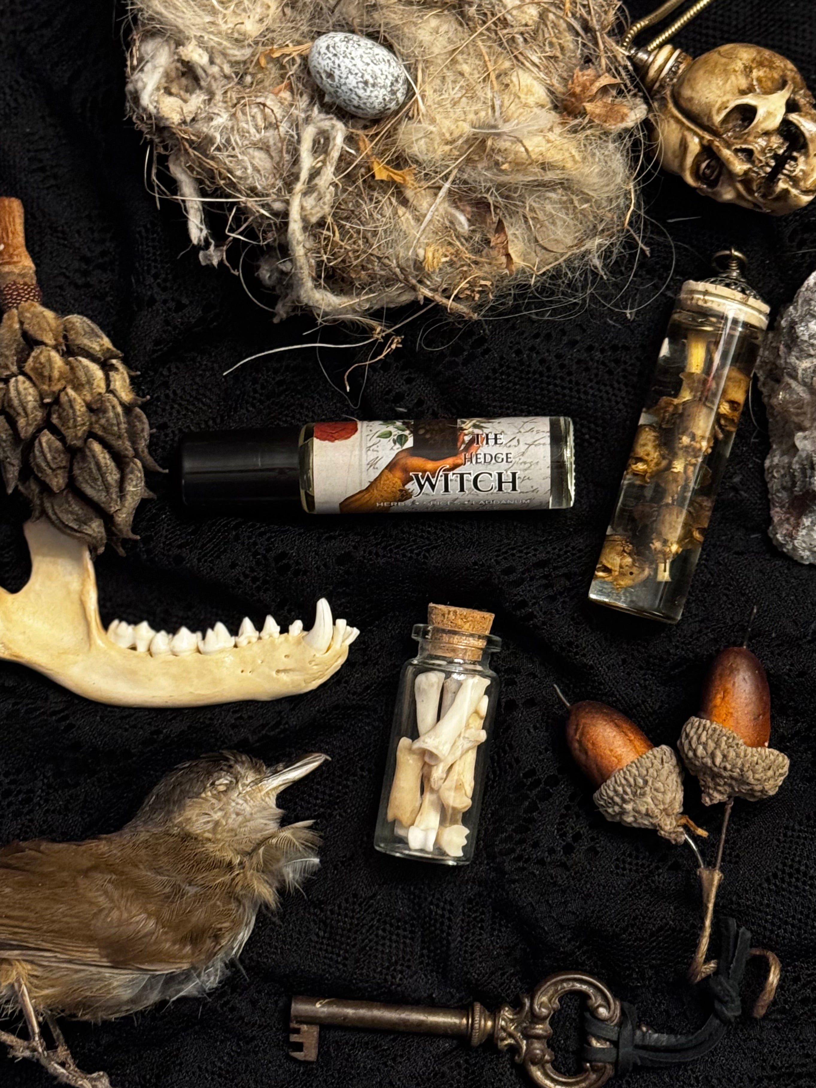 tobacco and witchcraft Black Spell Candle conjure oil Natural WITCHY SMOKES | Raven's