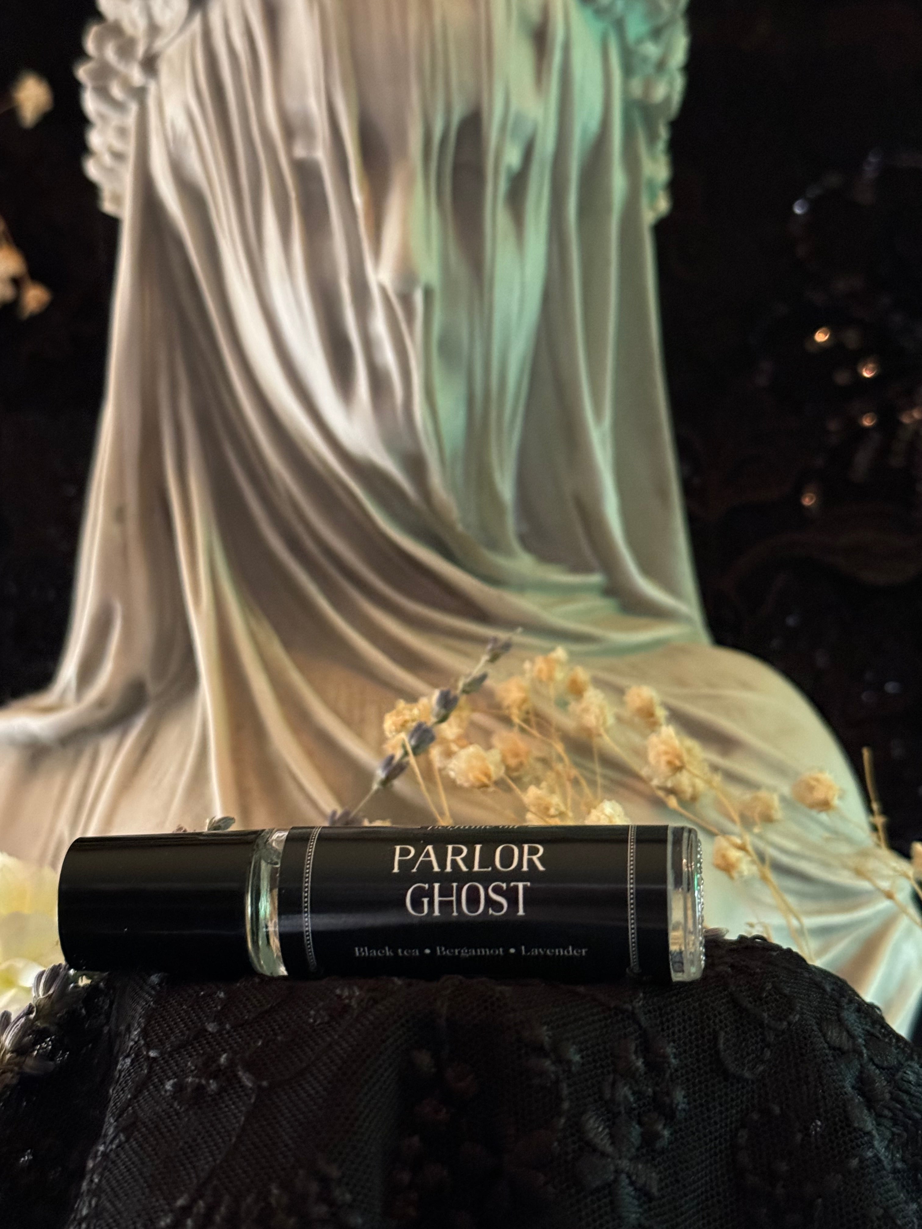 Parlor Ghost perfume oil (bergamot, black tea, lavender)