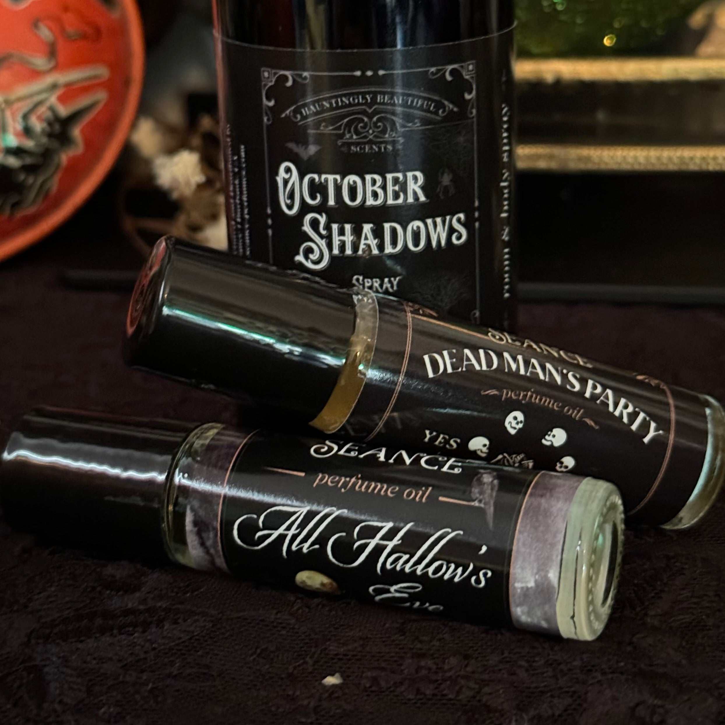 All Hallows' Eve perfume oil (candy corn, fall leaves)