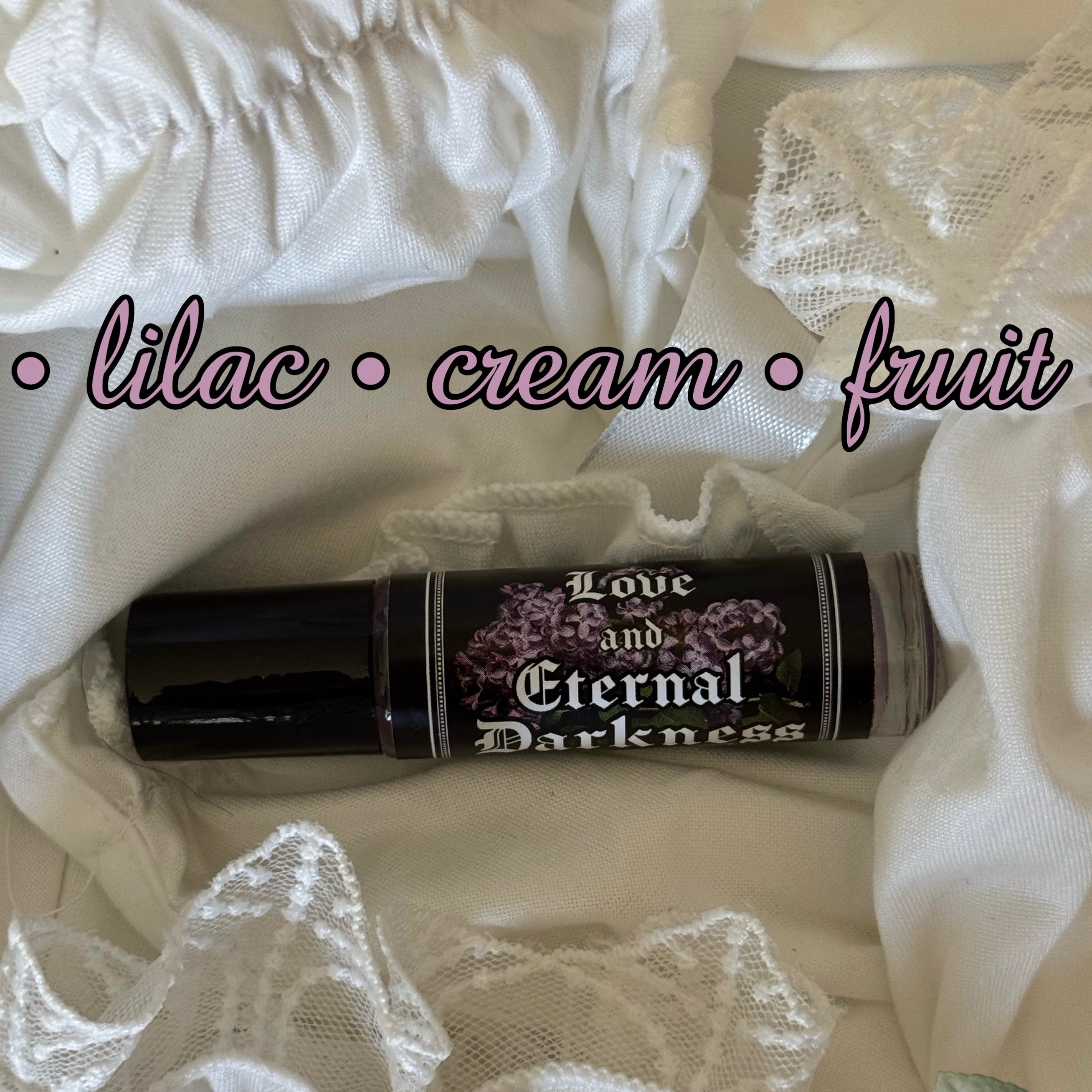 Eternal Darkness perfume oil (lilac, cream, soft fruits)