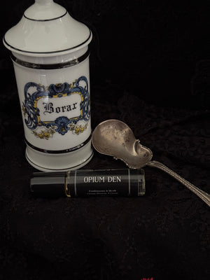 Opium Den perfume oil (frankincense, orange blossom, cream)