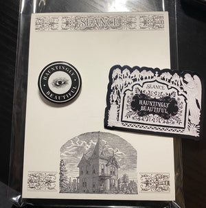 Seance Notepad, magnet and pin