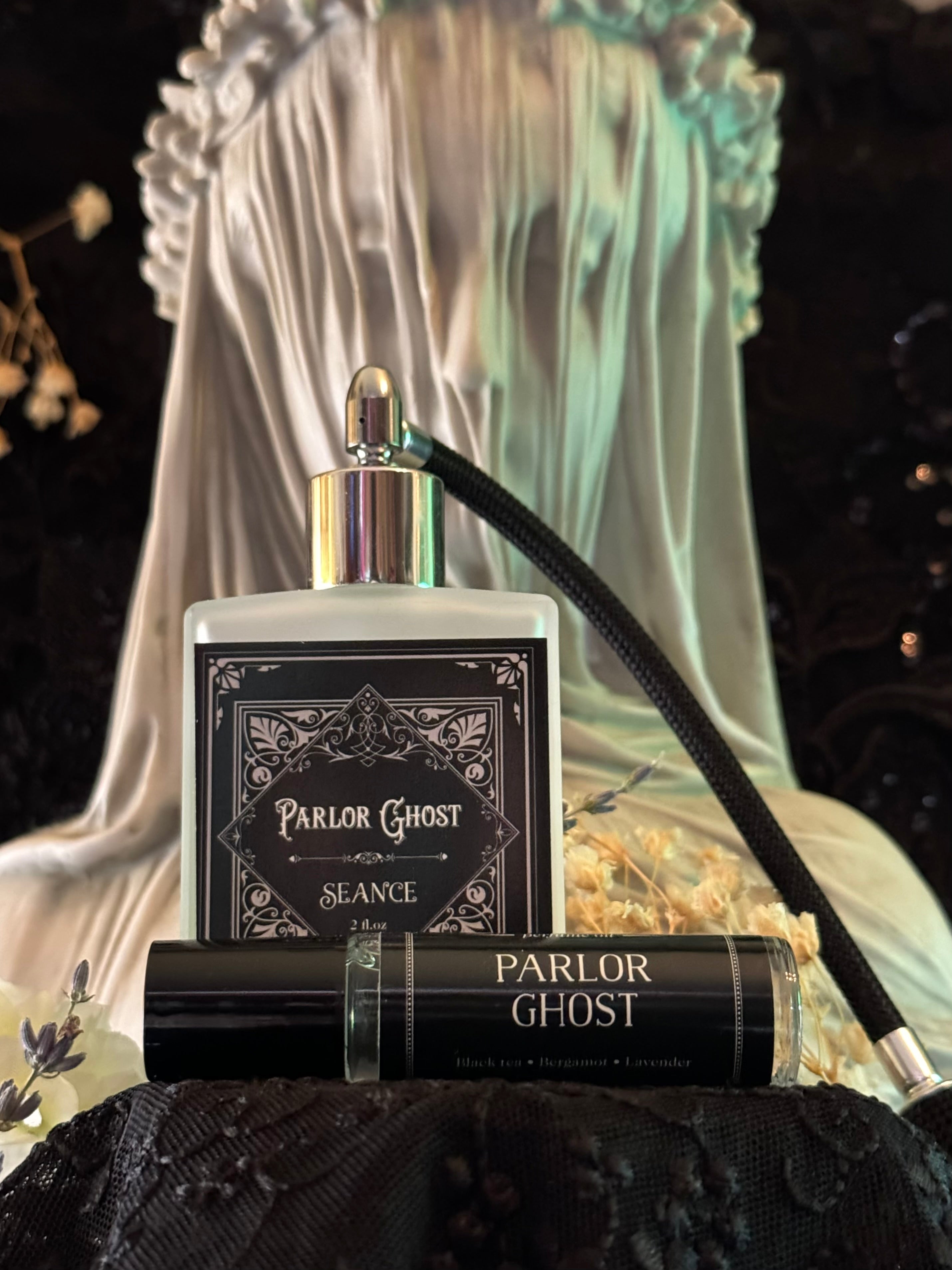 Parlor Ghost perfume oil (bergamot, black tea, lavender)