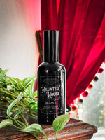 Haunted House Spray- the scent of a Victorian home.  (butterscotch, oak, dusty carpet)