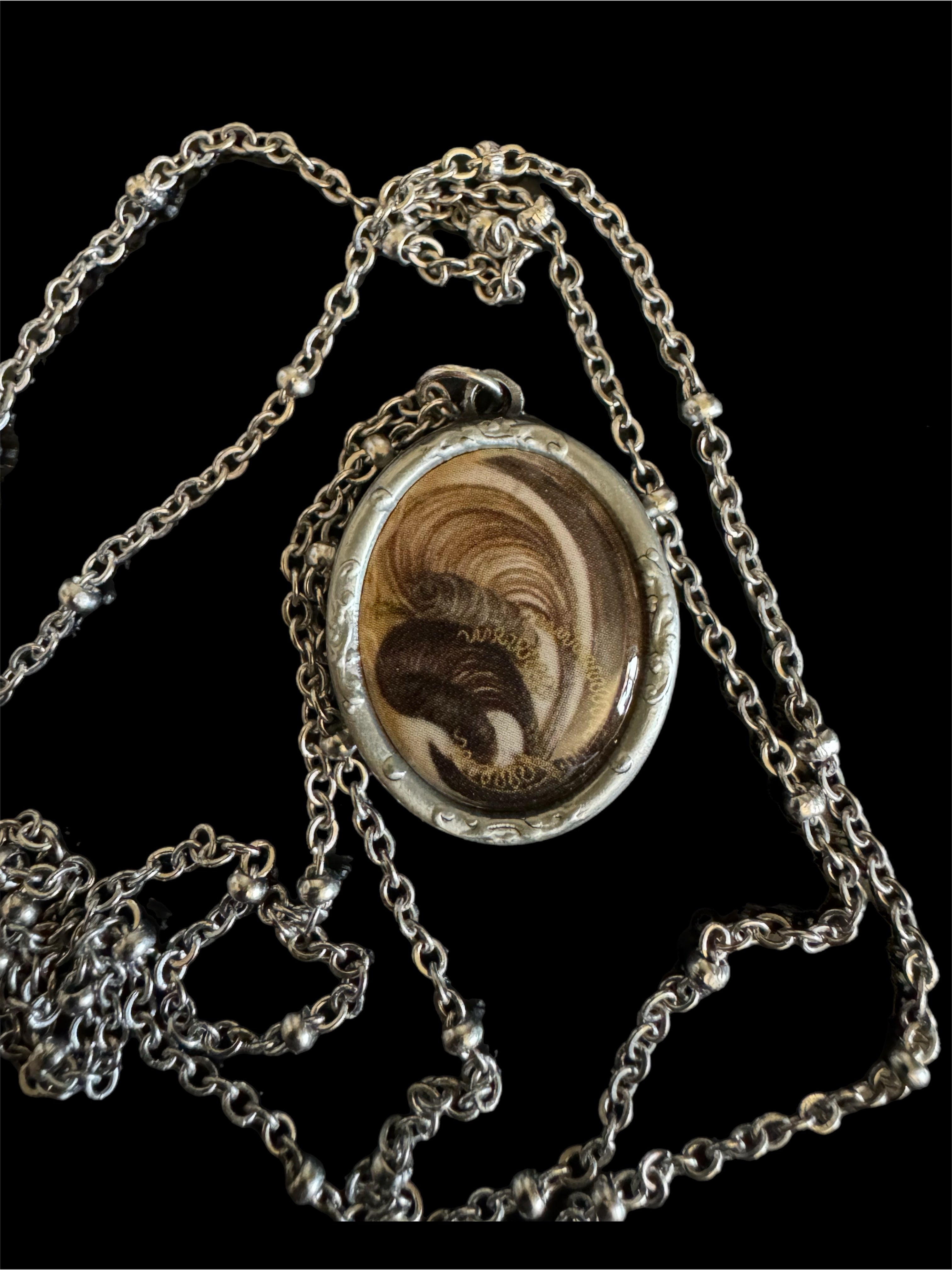Victorian Hair Locket Jewelry Memorial Jewelry Using Hair Mourning