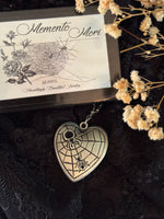 Forbidden Love Mourning Heart Necklace