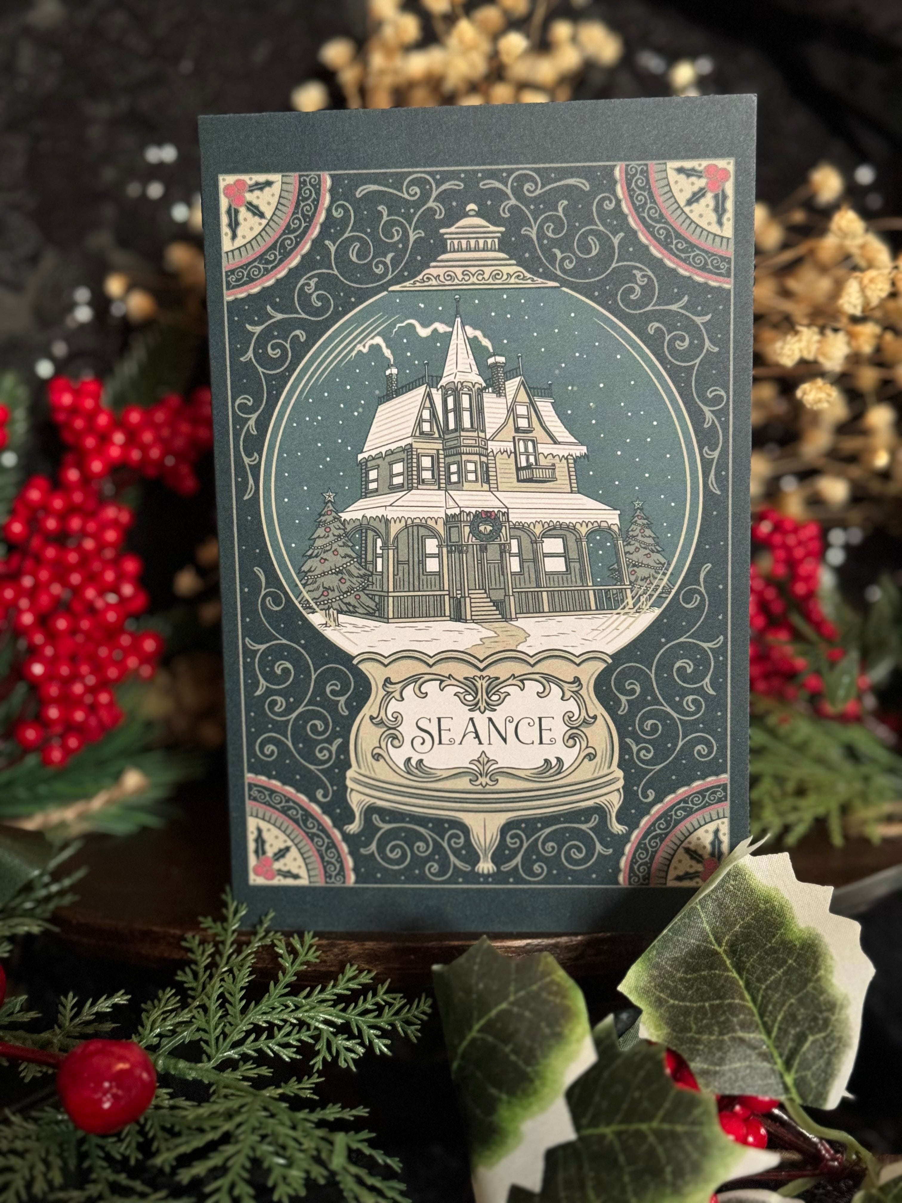 Victorian House holiday card set