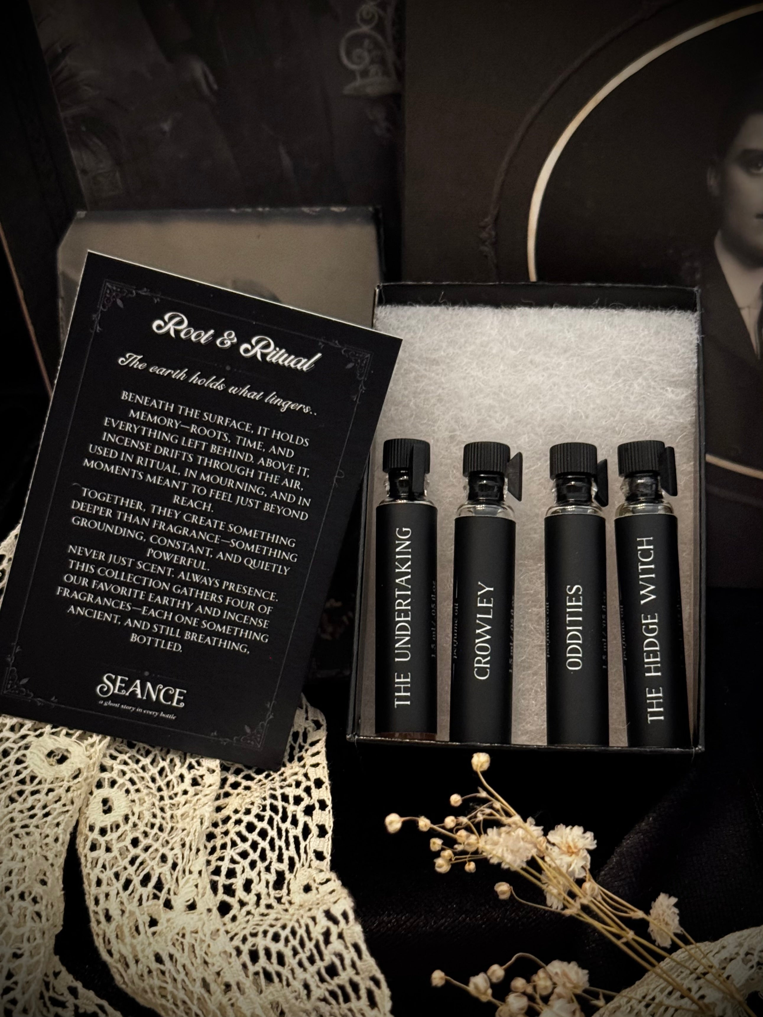 Red Root Ritual Root & Ritual Sample Pack – Seance Perfumes