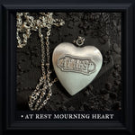 At Rest Mourning Heart Necklace