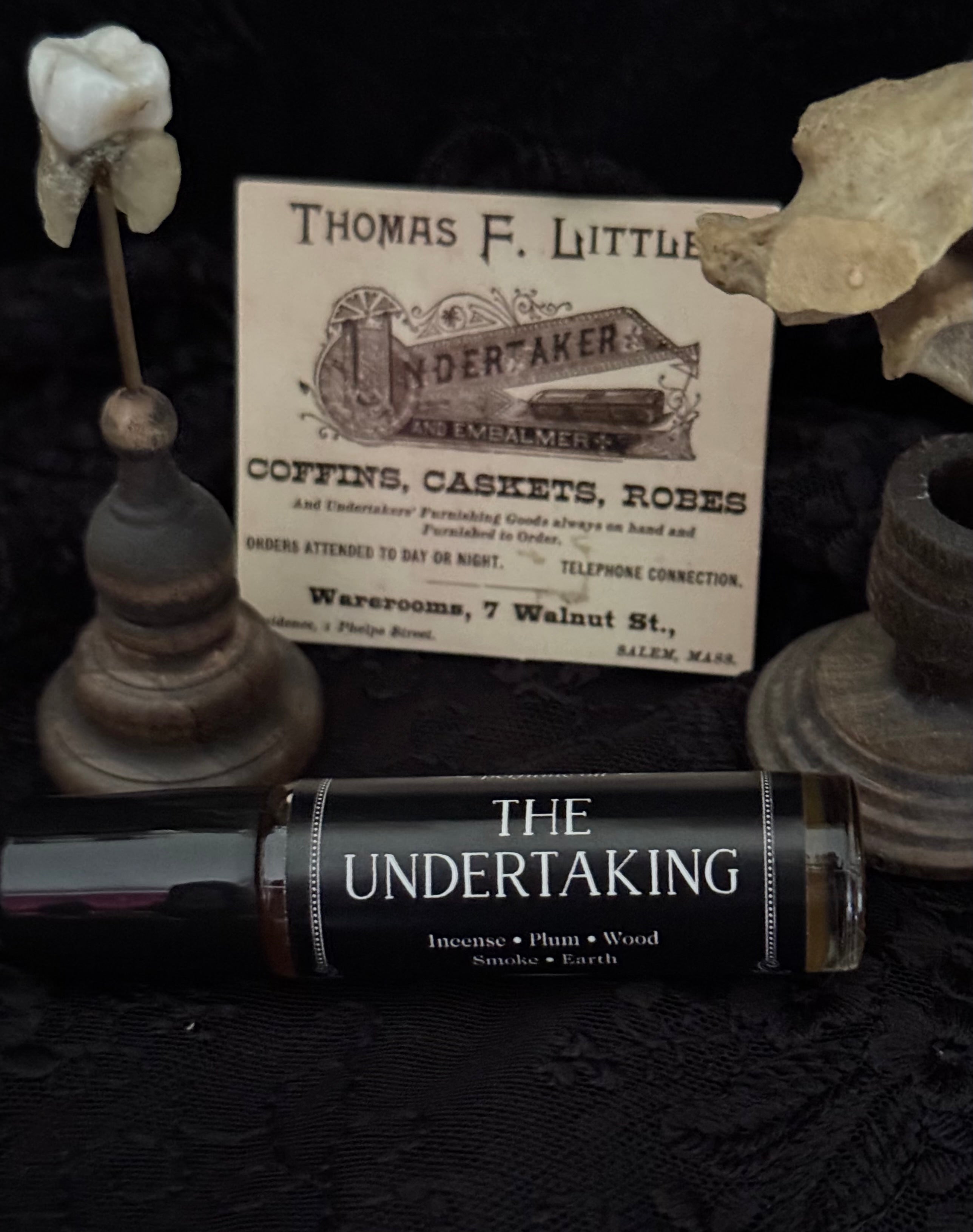 The Undertaking perfume oil (plum, wood, smoke)