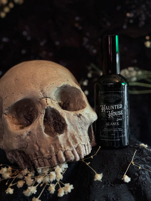 Haunted House Spray- the scent of a Victorian home.  (butterscotch, oak, dusty carpet)