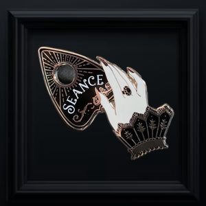 Seance Enamel Pin- Hand and Planchette