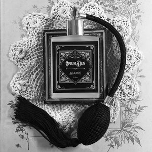 Opium Den Eau De Parfum- frankincense & myrrh, orange blossom, cream, cedar, patchouli, coffee, amber, vanilla