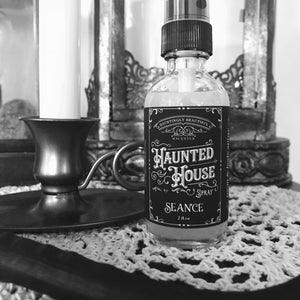 Haunted House Spray (butterscotch, oak, moss, dusty carpet, cognac, wood)